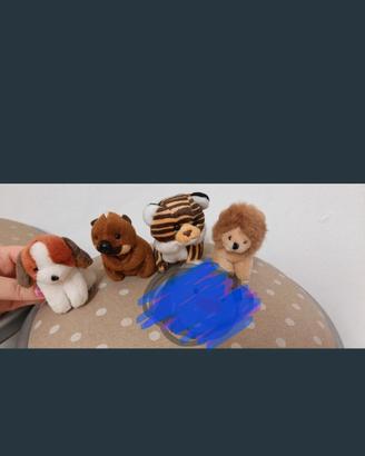 animali Trudi, leone, Tigre, Cane, Castoro 
