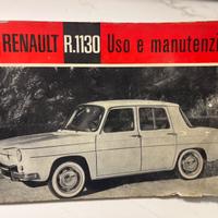 Uso e manutenzione Renault 8  R1130