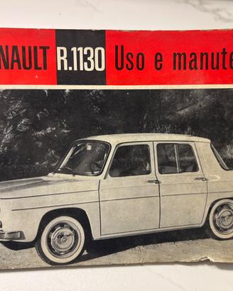 Uso e manutenzione Renault 8  R1130