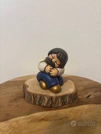 Pastore seduto blu presepe Giubileo Thun