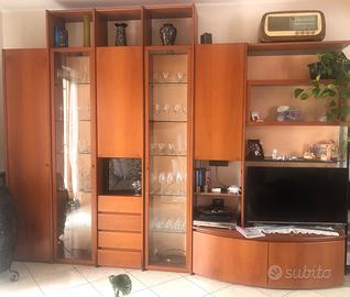 Mobile soggiorno legno ciliegio