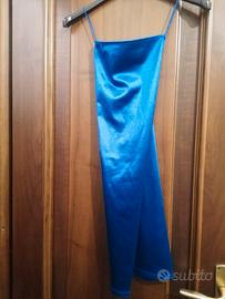 vestitino raso bluette 