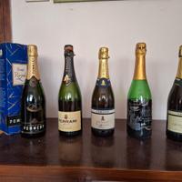 Set 5 bottiglie spumante e champagne