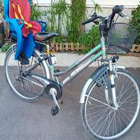 bici donna alluminio sw sport ammortizzata