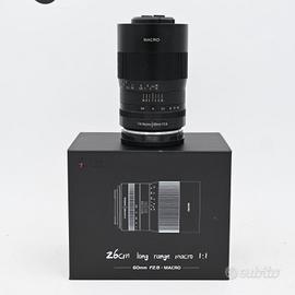 7Artisans 60mm f2.8 Macro Sony E pari al nuovo