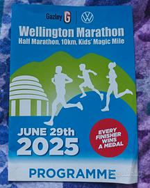 Maratona di Wellington 2025 libretto originale