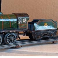 Trenino Latta Scala 0  Meccano Locomotiva a molla