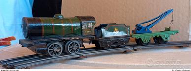 Trenino Latta Scala 0  Meccano Locomotiva a molla