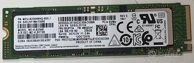 SSD 256gb Samsung PM891a nvme 2280