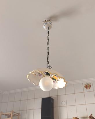 lampadario in ceramica