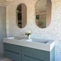 MOBILE BAGNO 140 CM - CANNETTATO DOPPIO LAVABO