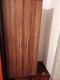armadio due ante noce