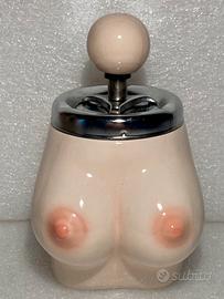 Portacenere girevole in ceramica vintage