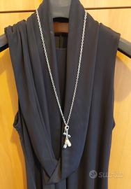 Collana acciaio con pendente 
