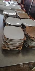Piatti bianchi da ristorant/hotel Servizio+Portata