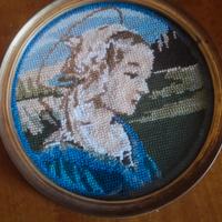 Antico quadretto ricamato 