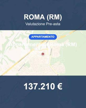 Immobile in asta di 118 m² con box auto a Roma
