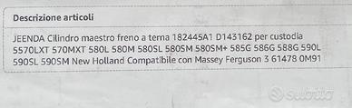 Cilindro maestro freno 