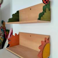 Mensole in legno per cameretta bambino