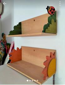 Mensole in legno per cameretta bambino