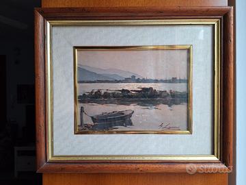 QUADRO GIOVANNI LOMI - MACCHIAIOLO LIVORNESE -1940