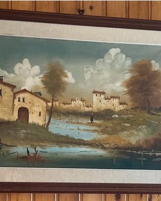Quadri vintage dipinti con cornice – arredamento