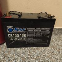 batteria agm saf 100 amp