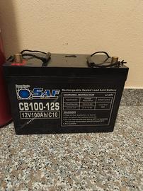 batteria agm saf 100 amp