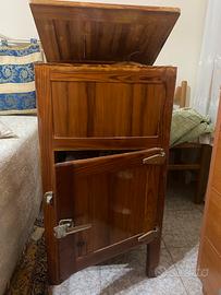 Ghiacciera vintage legno
