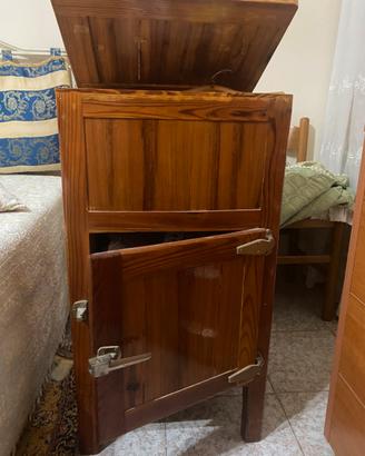 Ghiacciera vintage legno