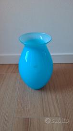 Vaso decorativo turchese h 28 cm