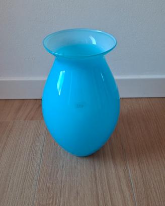 Vaso decorativo turchese h 28 cm