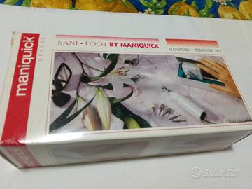 set manicure e pedicure elettrico mai usato 