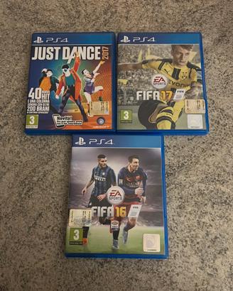 Set 3 giochi PlayStation 4