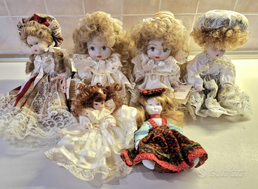 Bambole in porcellana da collezione