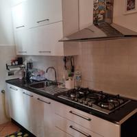 Cucina moderna bianca e nera