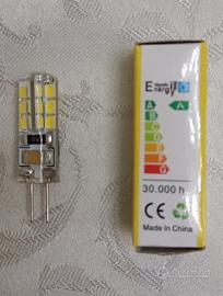 10 Lampadine G4 220 V  2W luce Naturale (4000K)