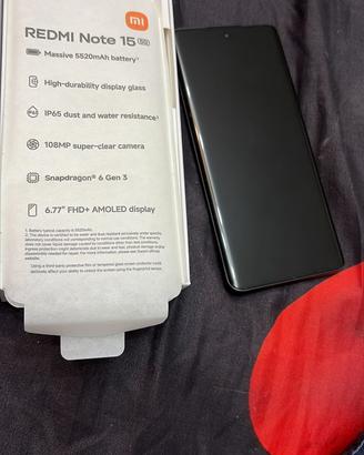 Redmi note 15 5G- scatola, caricatore e cover nuov