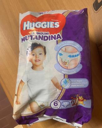 Pannolini mutandine huggies mis. 6