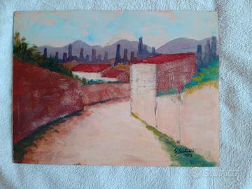 Dipinto a olio vintage di  G. Scatarzi 
