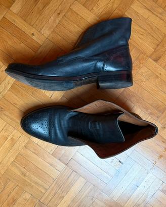 Stivaletti uomo Pantanetti in pelle nera 42