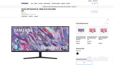 Monitor Samsung S5 34"