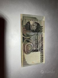 Banconota lire Italia 10000 lire uomo del castagno