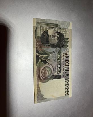 Banconota lire Italia 10000 lire uomo del castagno