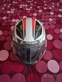 Casco modulare LS2 Bianco/rosso/grigio