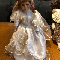 Bambola vintage porcellana collezione 35 cm