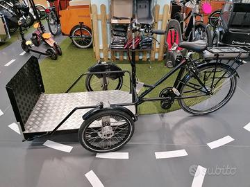 Cargo bike per portare una sedia a rotelle