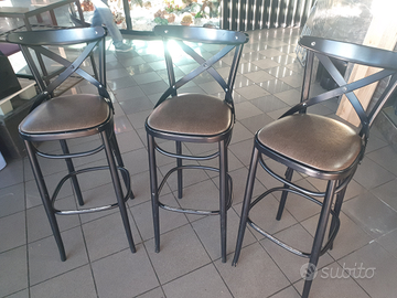 Sgabello con schienale