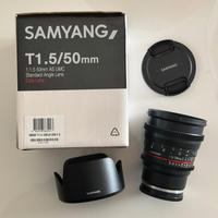 Samyang Obiettivo Video T1.5 VDSLR con Messa a Fuo
