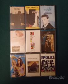 Musicassette Pino Daniele Nek Sting Police Madonna
